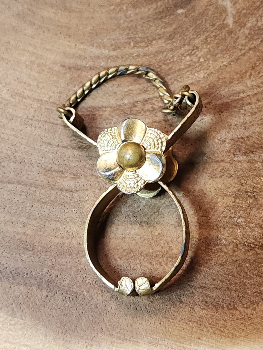 Vintage Abon Glove Ring Clip Gold Plated